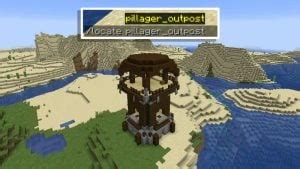 locate village command|locate pillager outpost command.
